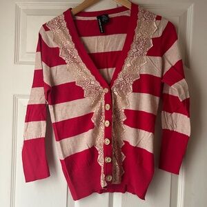 Anthropologie Charlotte Tarantola Lace Cardigan